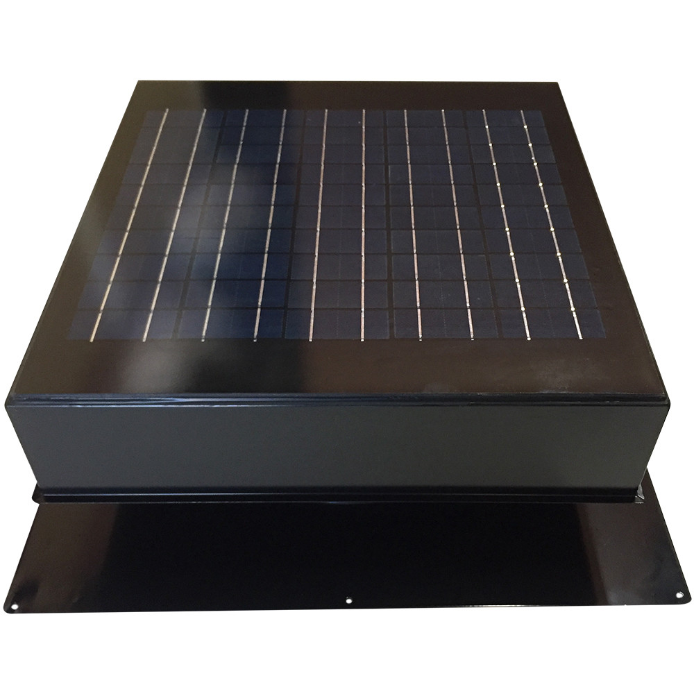 Remington Solar Ventilateur Solaire De Grenier, 25 Watts, Noir