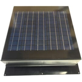 The solar panel of a Remington Solar attic fan.