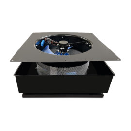 The fan blades of a Remington Solar Attic Fan.
