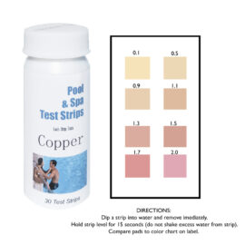 Pool and spa test strips.