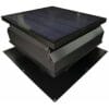 A black Remington Solar attic fan.
