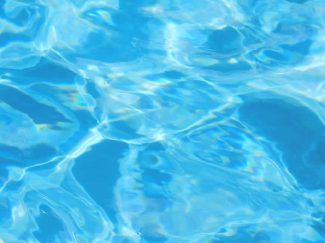 Sparkling pool water.