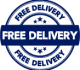 Free Delivery sticker.