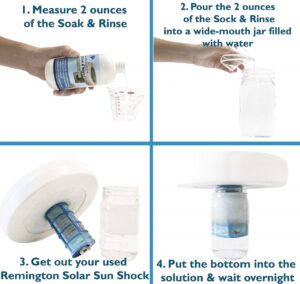 Soak and Rinse guide.
